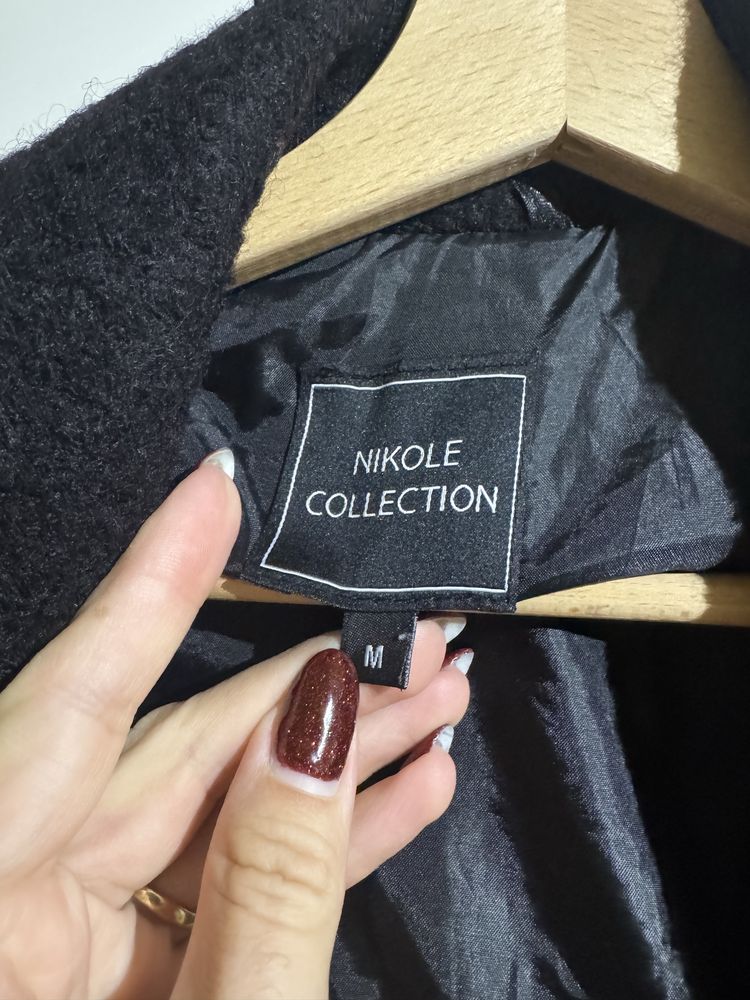 Палто Nikole Collection черно - размер М
