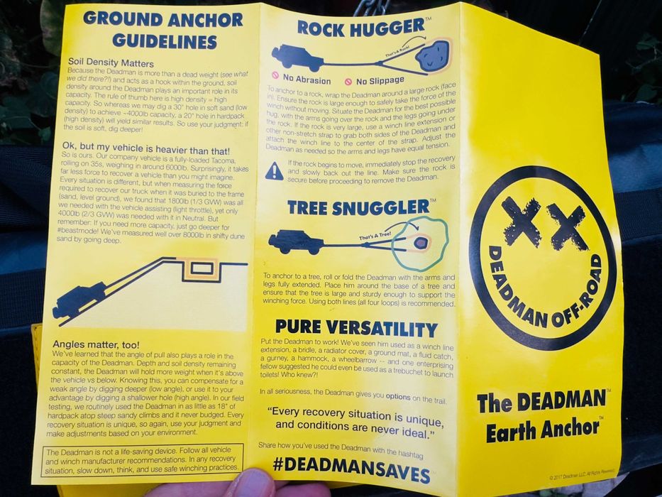 Nou Deadman Earth Anchor din SUA