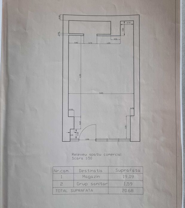 Spatiu Comercial de Inchiriat 21 MP Str. Teiul Doamnei nr.14, Sector 2