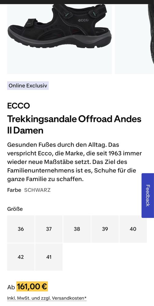 Сандали ECCO.Номер 42