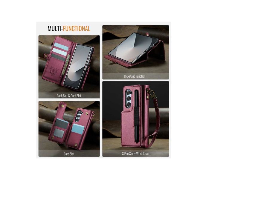 Husa premium lux flip book carte piele SAMSUNG Galaxy Z Fold6 Fold5 4