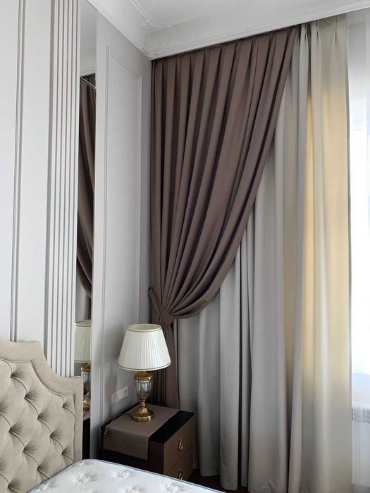 Шторы | Римские шторы | Установка карнизов | Pardalar    Sh909