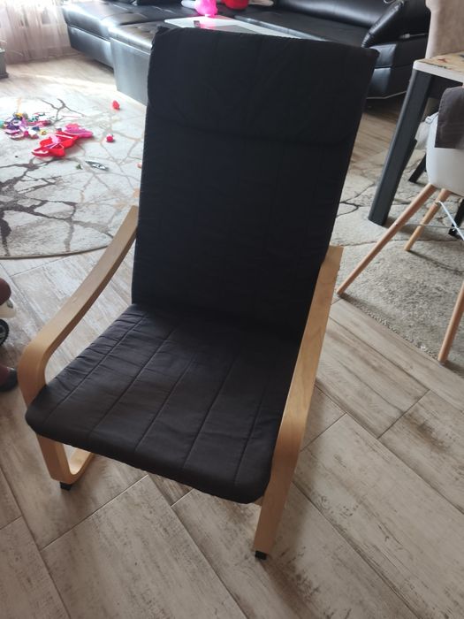 Люлеещ се стол черен