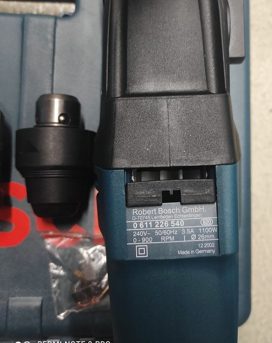 Bormașină BOSCH 1200w gbh 2-26 DRE ciocan rotopercutor 2 x mandrine