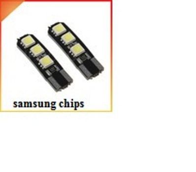 Дневни светлини Т10 w5w canbus samsung led лед авто крушки за габарити