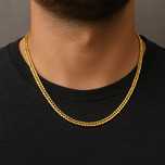 Colier unisex  argint 925 placat aur 18k, bonus brățară