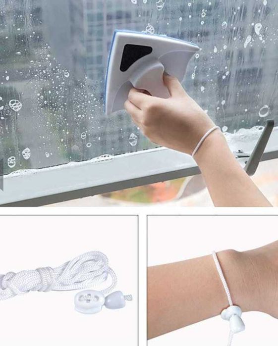 Уред за двустранно почистване на прозорци