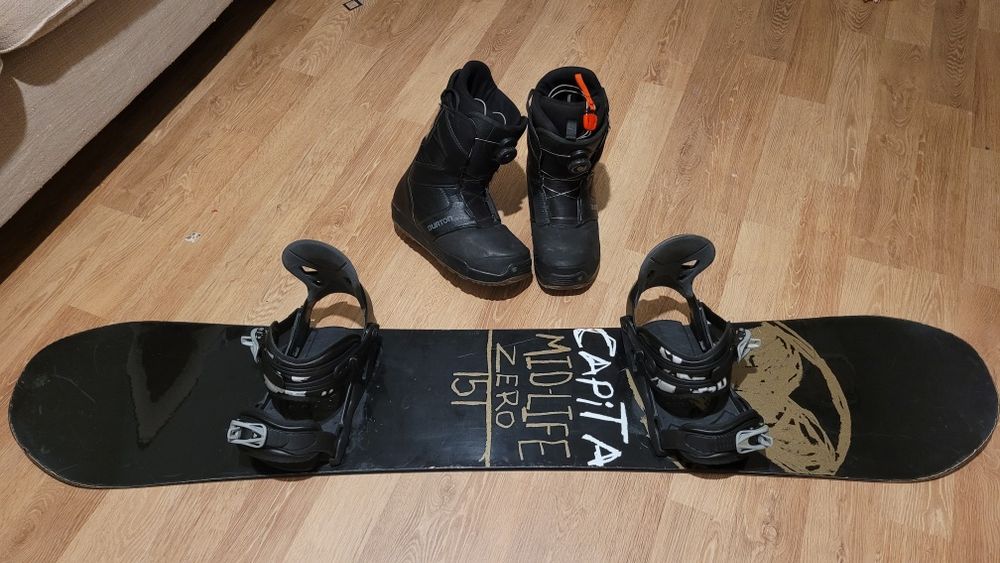Placa snowboard CAPITA 151 + Legaturi Fire + boots Burton BOA 42