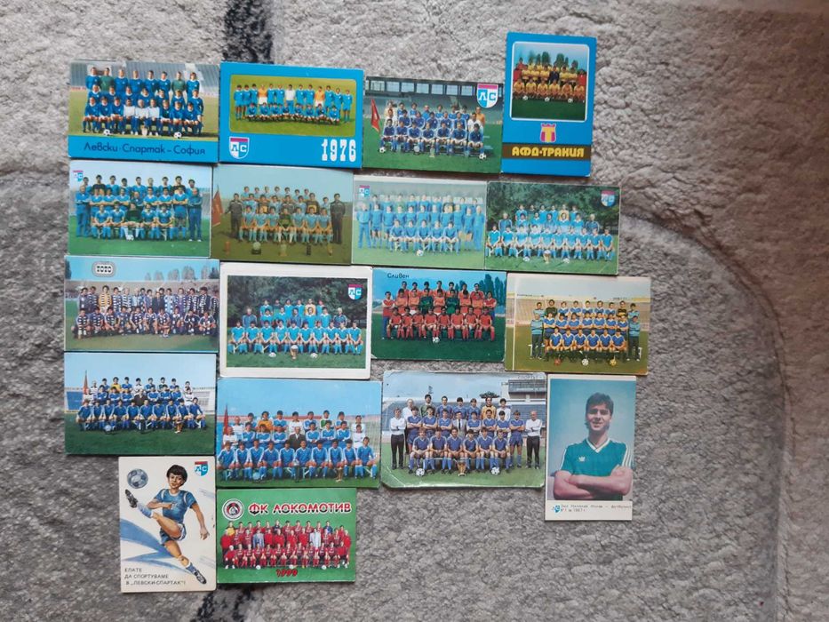 Колекционерски ретро футболни календарчета (джобни)