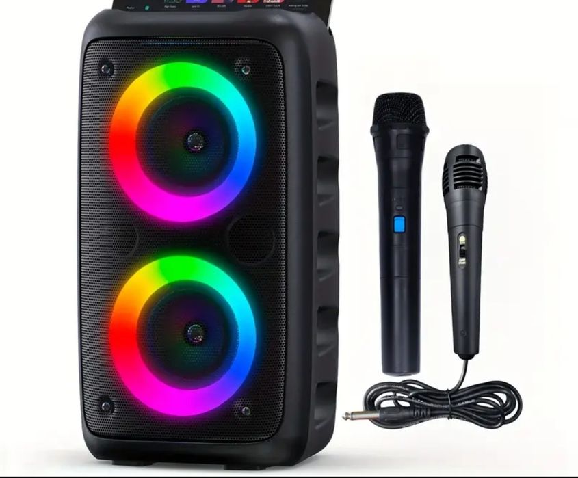 Boxa  Bluetooth și microfon , ideala pentru Karaoke / Efect LIVE