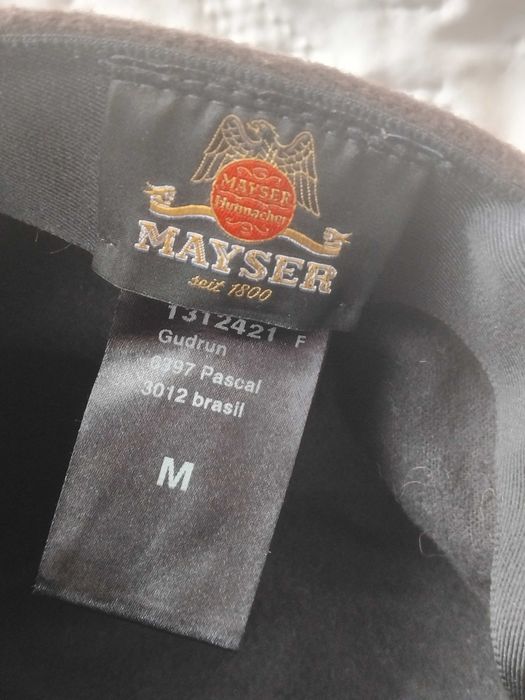 Mayser 100% оригинална луксозна вълнена дамска шапка каскет