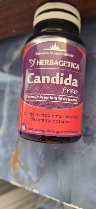 Tratament candidoza eficient Herbagetica/30 lei/60 capsule