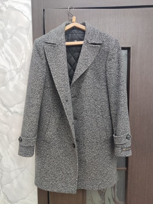 Пальто турецкое, серый меланж