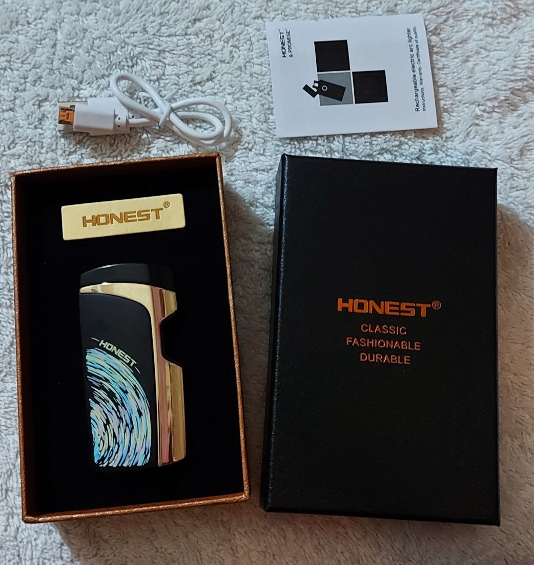 Электроимпульсная зажигалка Honest. Электронная зажигалка Lighter+ USB