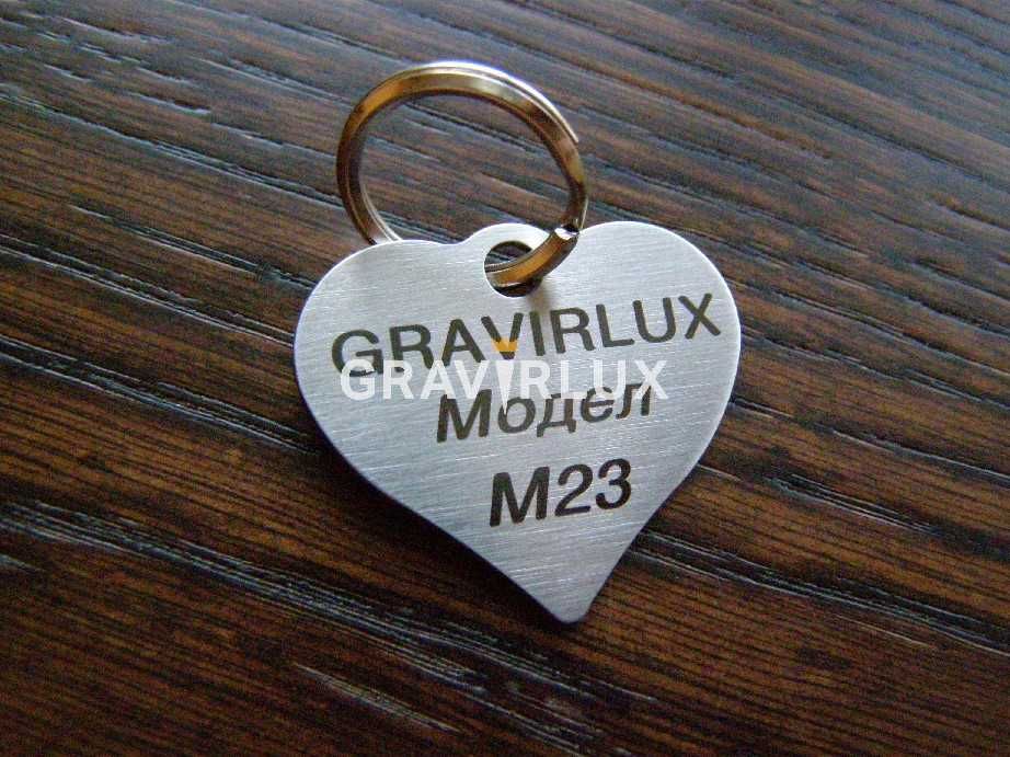 Табелка-медальон за кучета малко сърце – Модел М23