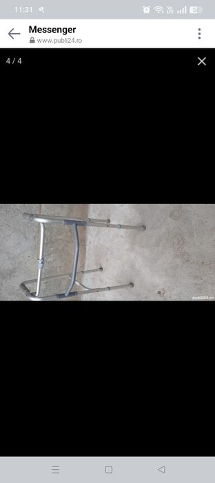 Cadru, bastoane scaun toaleta.