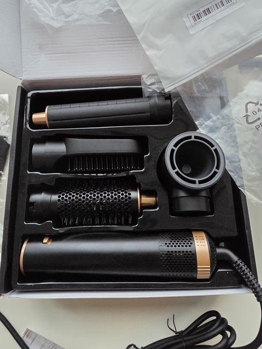 Uscător de păr 5 in 1, nou, ondulare, indreptare