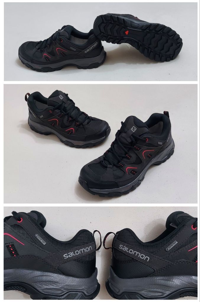 Pantofi trekking, trail SALOMON Fortaleza Gore-Tex, piele, nr. 40 EU