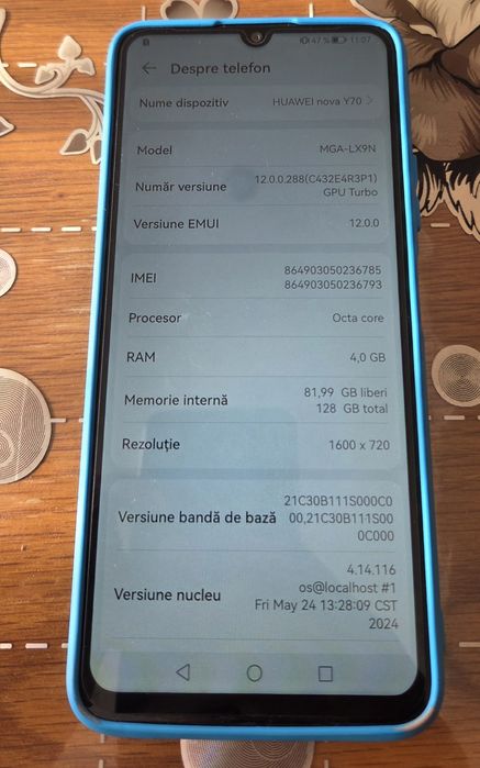 Vand huawei nova y 70 / huawei nova 5 t