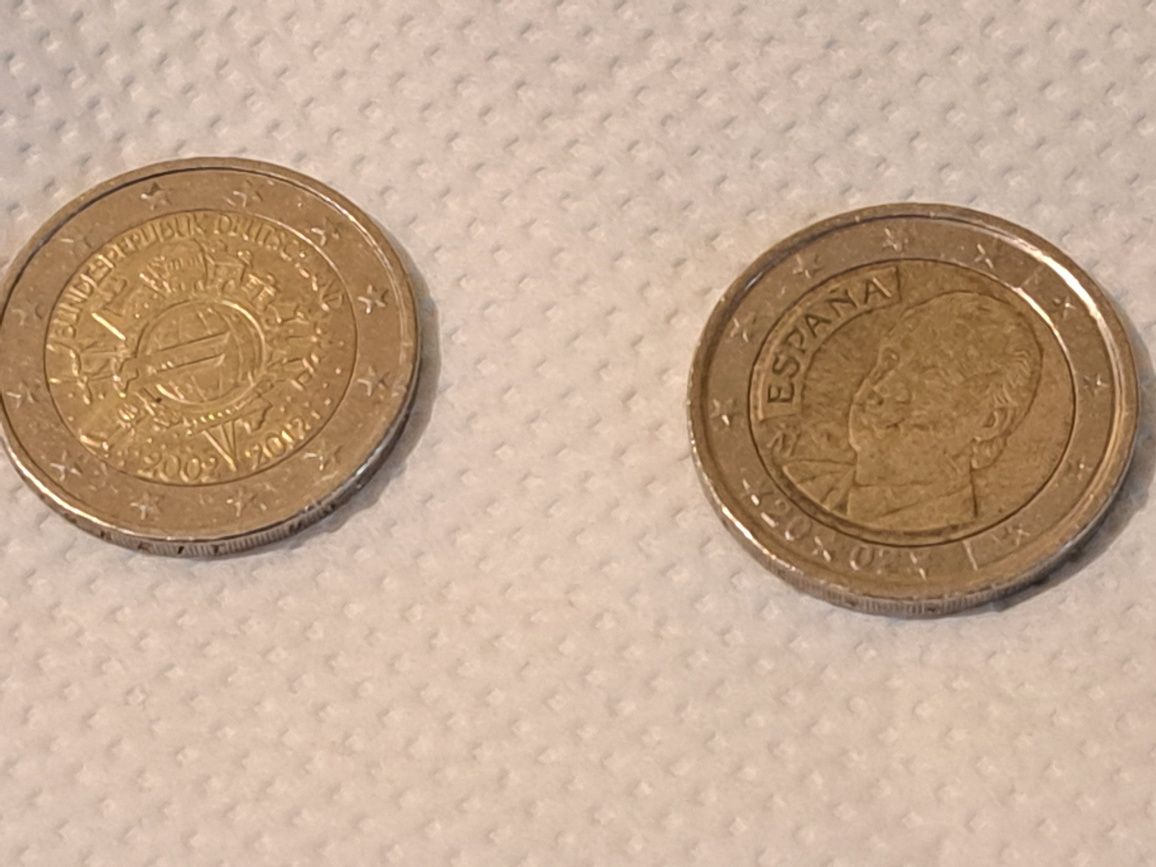 Vînd monede 2 Euro de colectie ft rare
