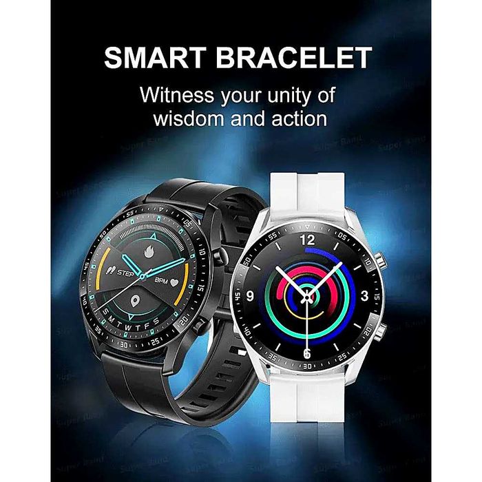 Ceas Smartwatch Elegant si Bratara Fitness 1.3 Display IPS Full Touch