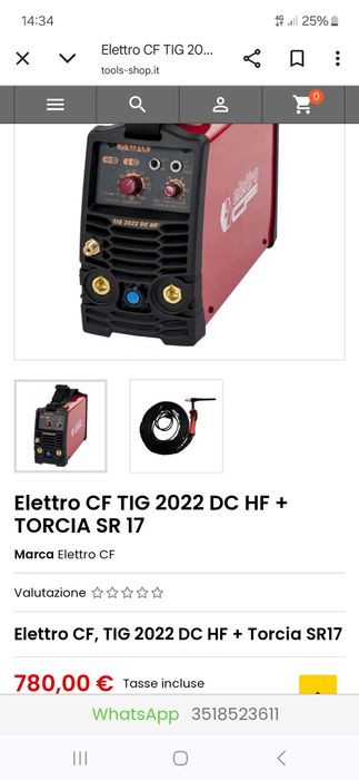 Elettro cf tig 2022 dc hf
