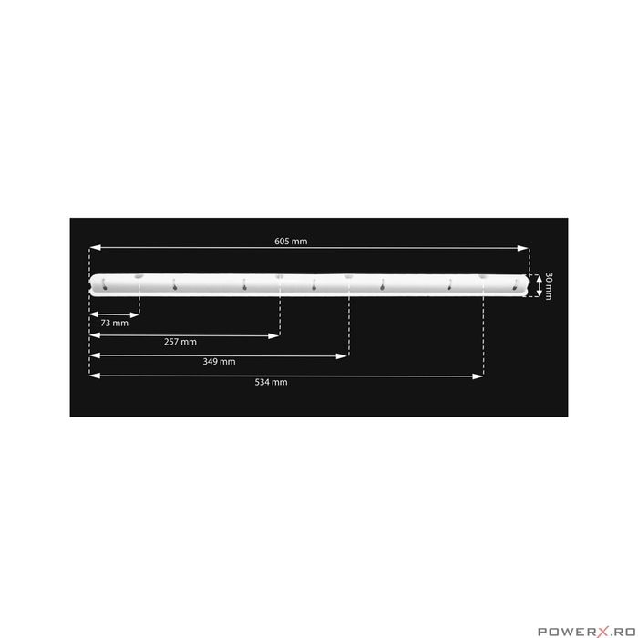 Uscator rufe de tavan 7x120 cm Sepio