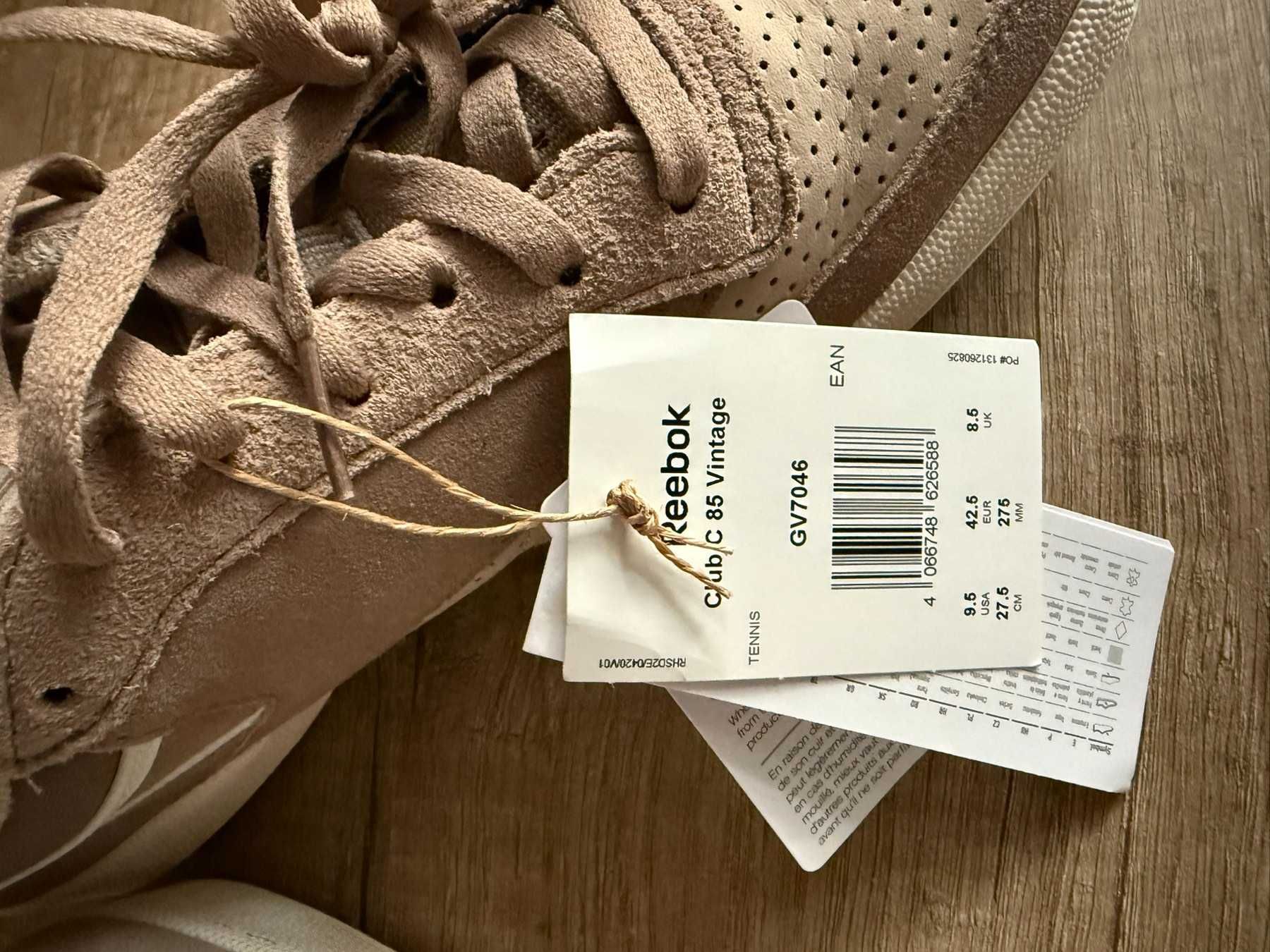 Чисто нови маратонки Reebok C85 Vintage - размер 42,5