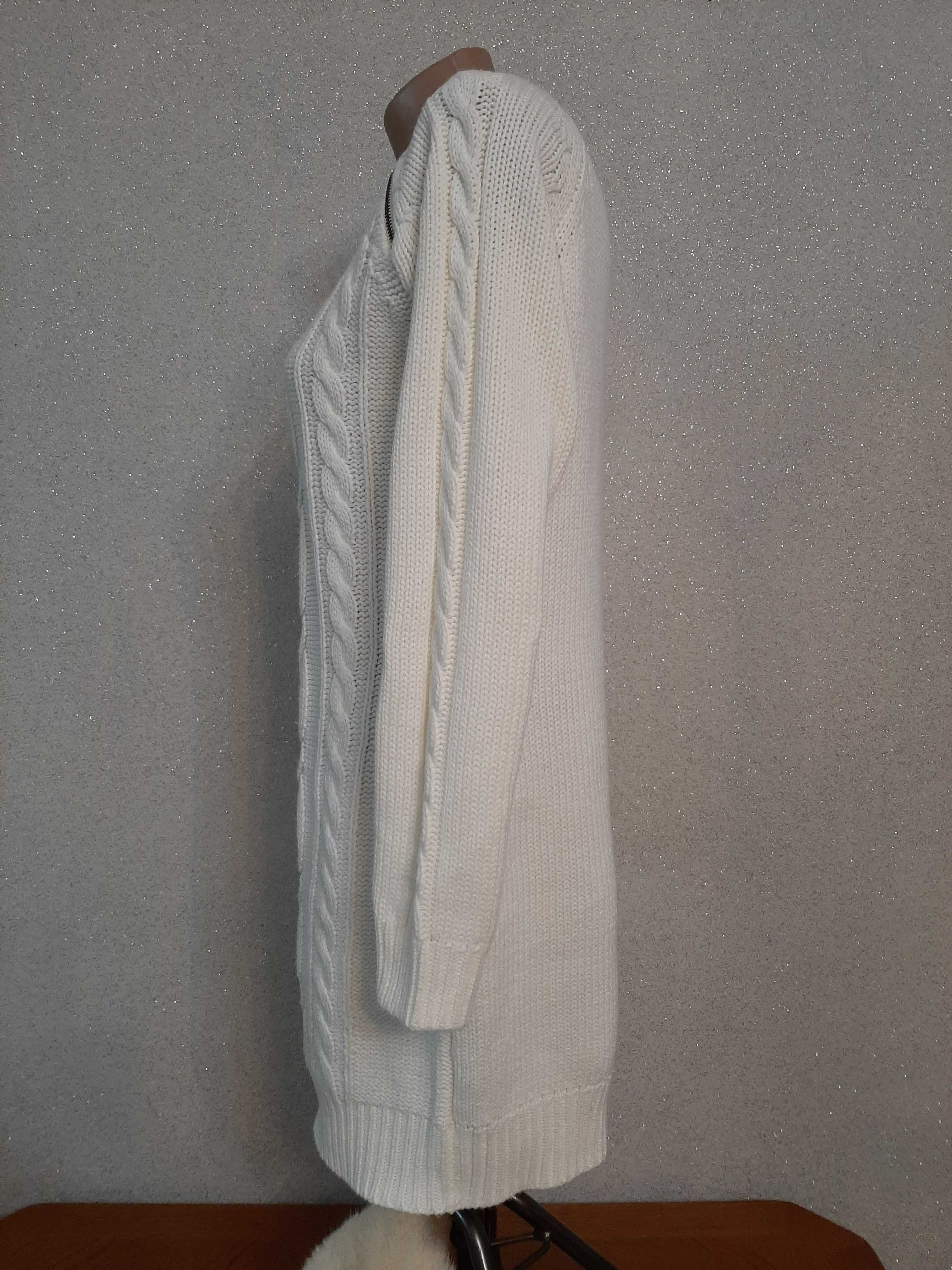 Pulover lung / rochie tricotată