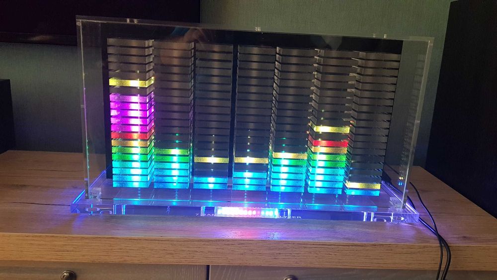 Analizor spectru audio VU metru