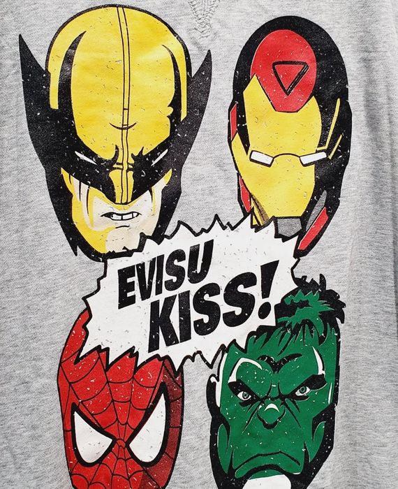 EVISU X MARVEL Kiss суичър