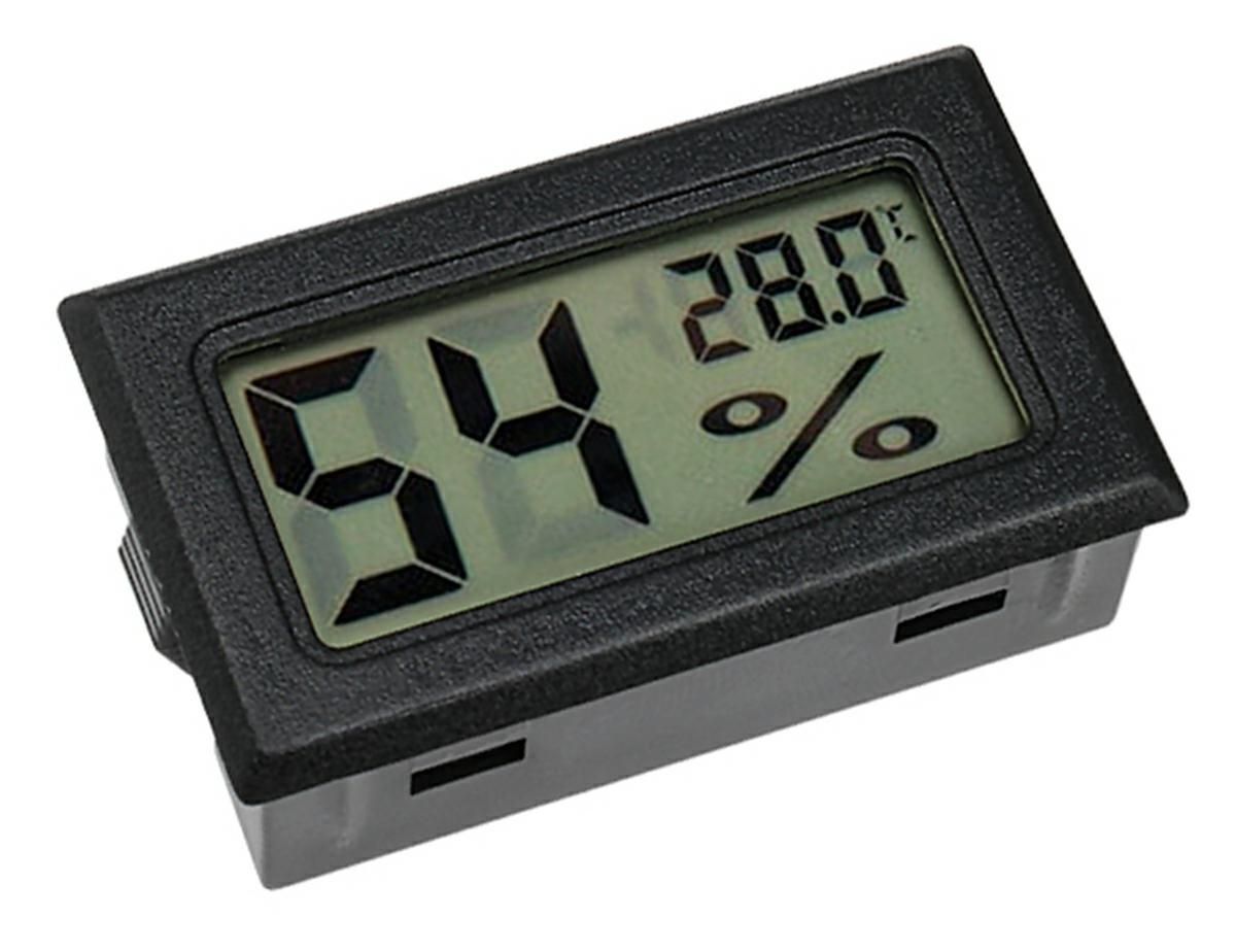 електронен хигрометър aptel (влагомер) с термометър и голям lcd ...