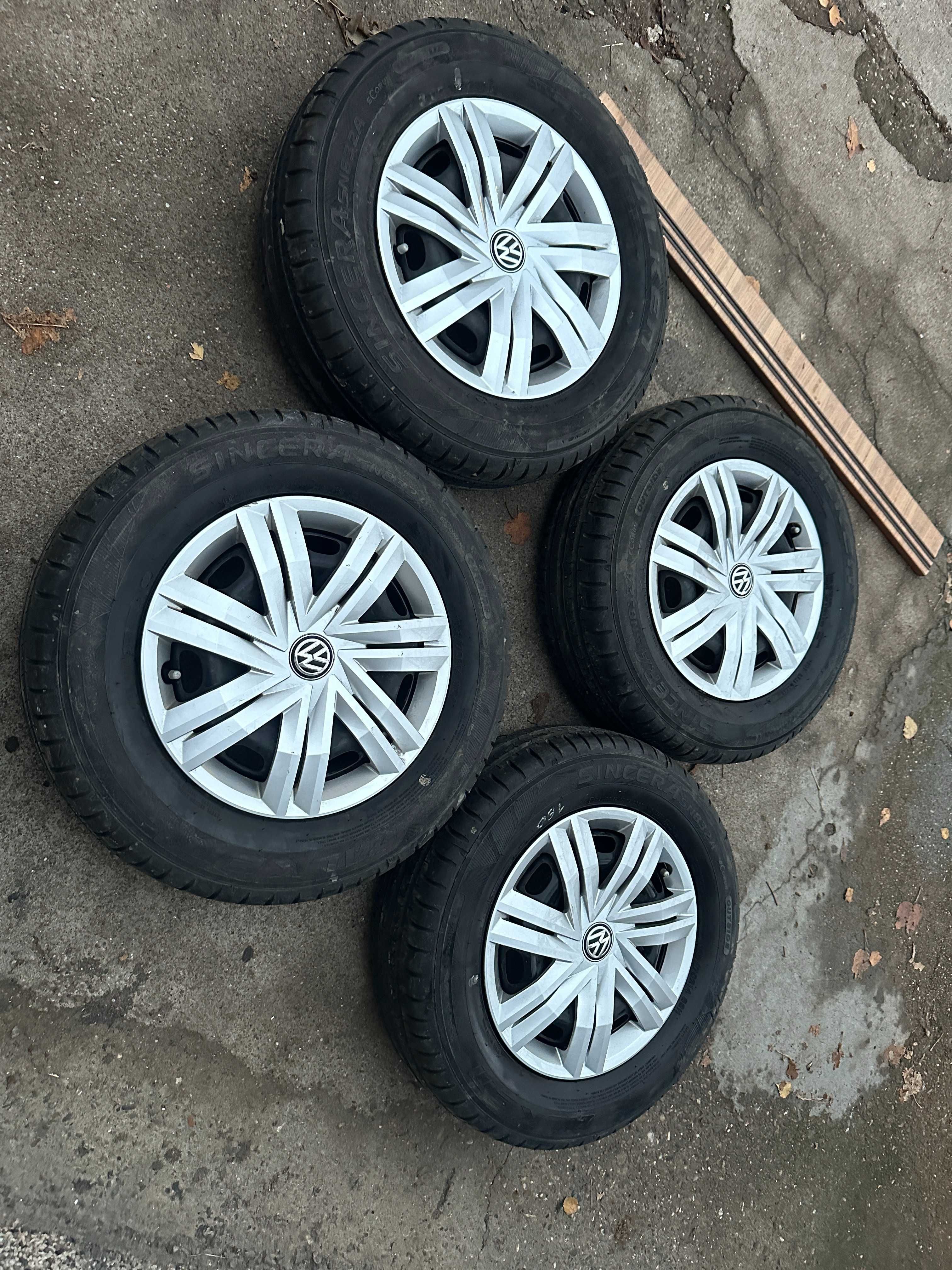 OEM железни джанти 14" 5х100 - VW, Skoda, Seat с тасове