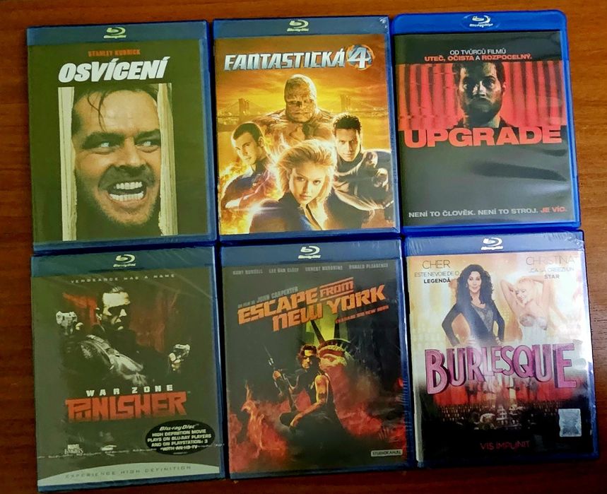 Vand un pachet de 6 filme bluray noi, sub RO