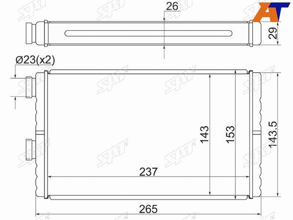 Радиатор отопителя салона Mitsubishi Lancer