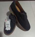 Pantofi Derby/Oxford noi, marimea 40, din piele întoarsă, culoare bleu