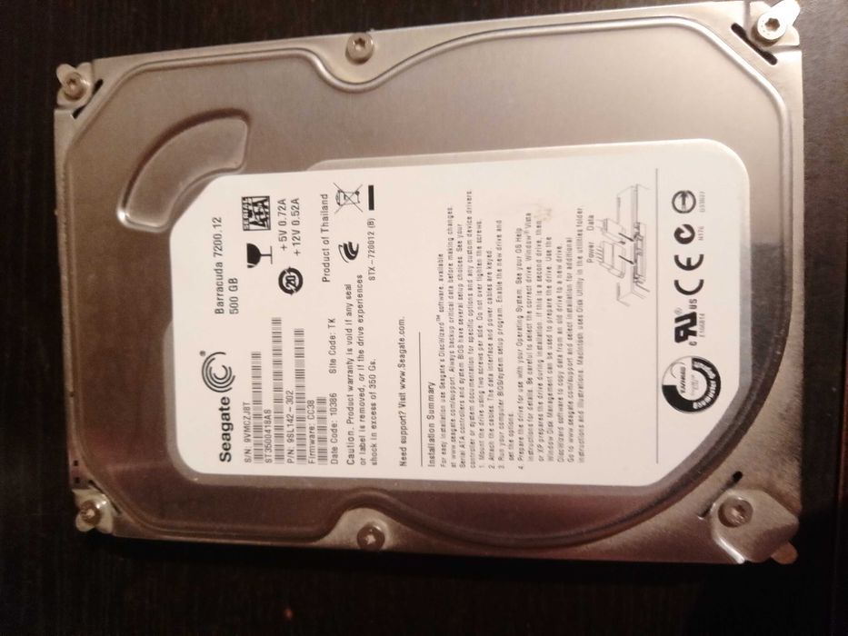 Продам HDD 500 Gb (WD, Seagate, Toshiba), SSD 120 Gb, б/у