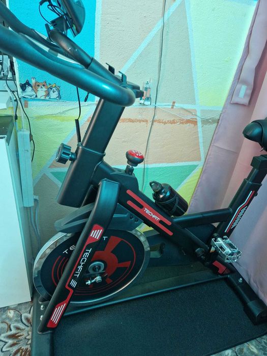 Bicicleta Spinning Techfit SBK 1500N+Covor protectie din cauciuc