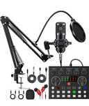 Kit podcast microfon BM800+ Placa sunet V8S. Pachet complet. Nou!