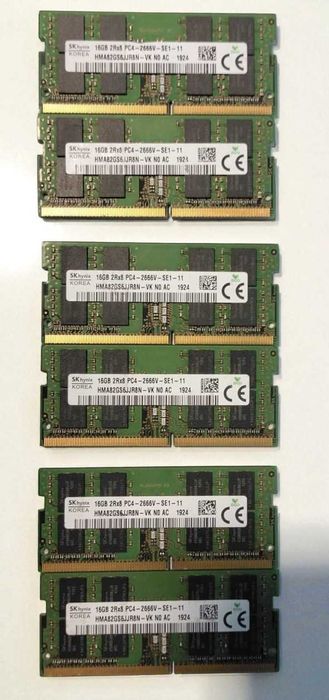 Memorie 16GB DDR4 2666MHz, sodimm, laptop, 1 x 16GB DDR4 Hynix
