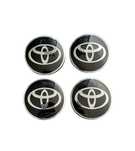 Capace jante aliaj capace roti negru Toyota 62mm