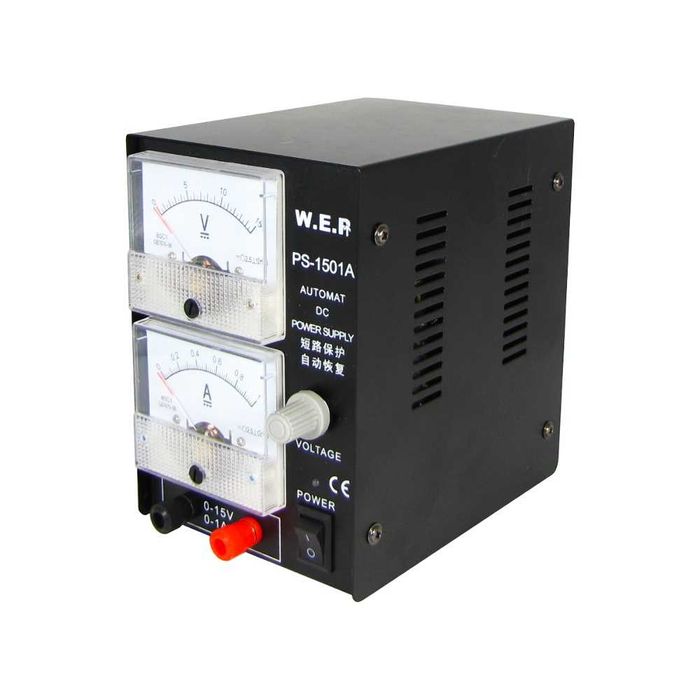 Захранващ блок WEP PS-1501A с аналогова индикация, компактно