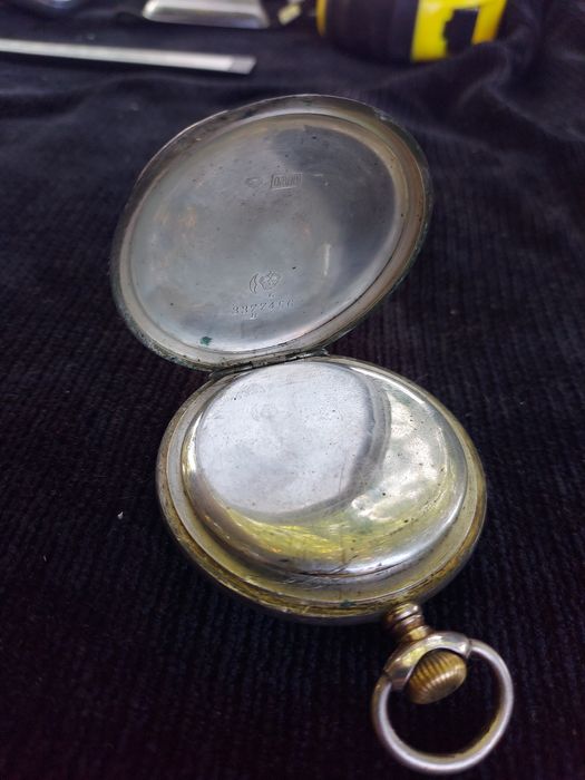 9 Ceas buzunar Germania argint 800 masiv,51 mm,stare foarte buna