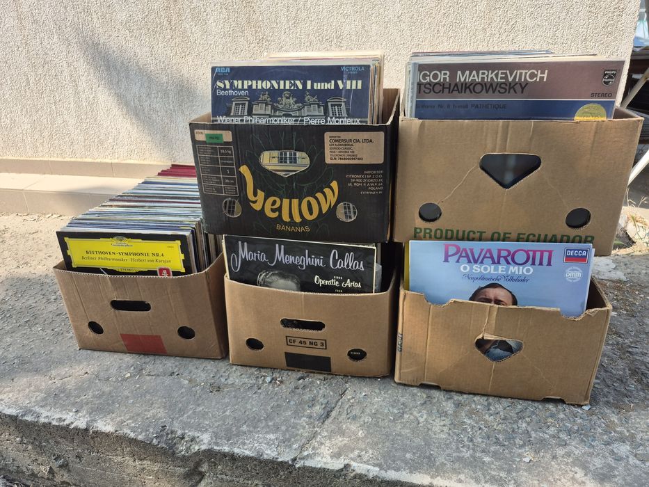 Vând  5000lp Discuri Vinil colectie muzica clasica compozitori celebri