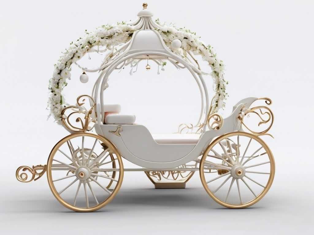 Caleasca Cinderela decor nunta de vis concept si realizare