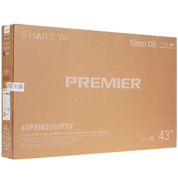Продам Smart TV Premier 43” UHD 4K + кронштейн — Отличное состояние