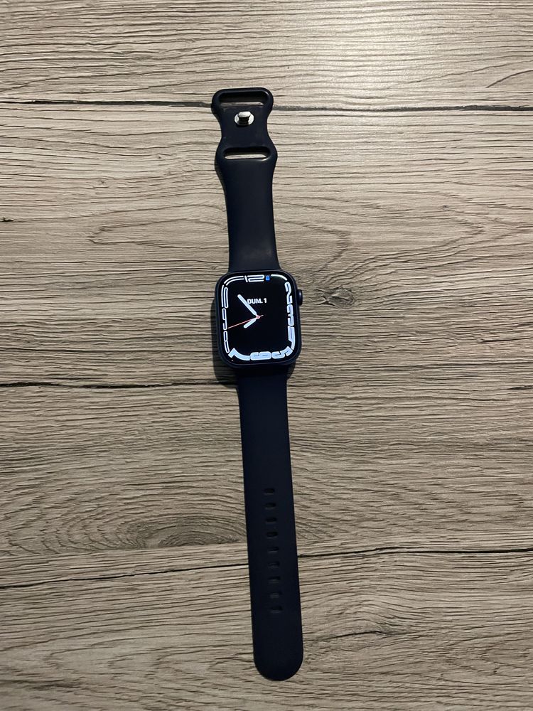 Apple watch seria 7 blue aluminium 45mm