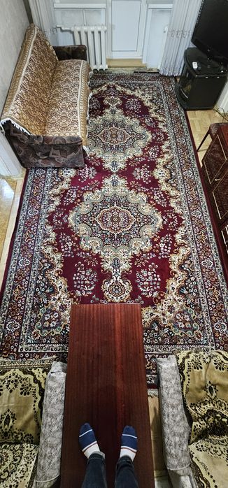 Ковер шерстяной натуральный Турция 5х2,5