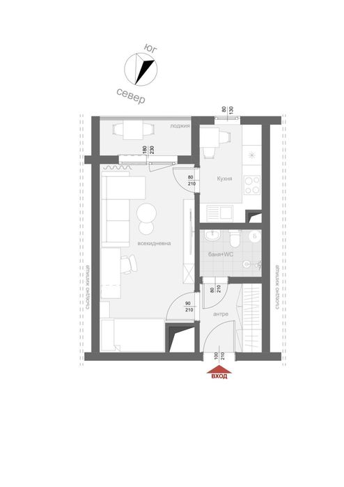 Просторен Едностаен- кв. Здравец Изток