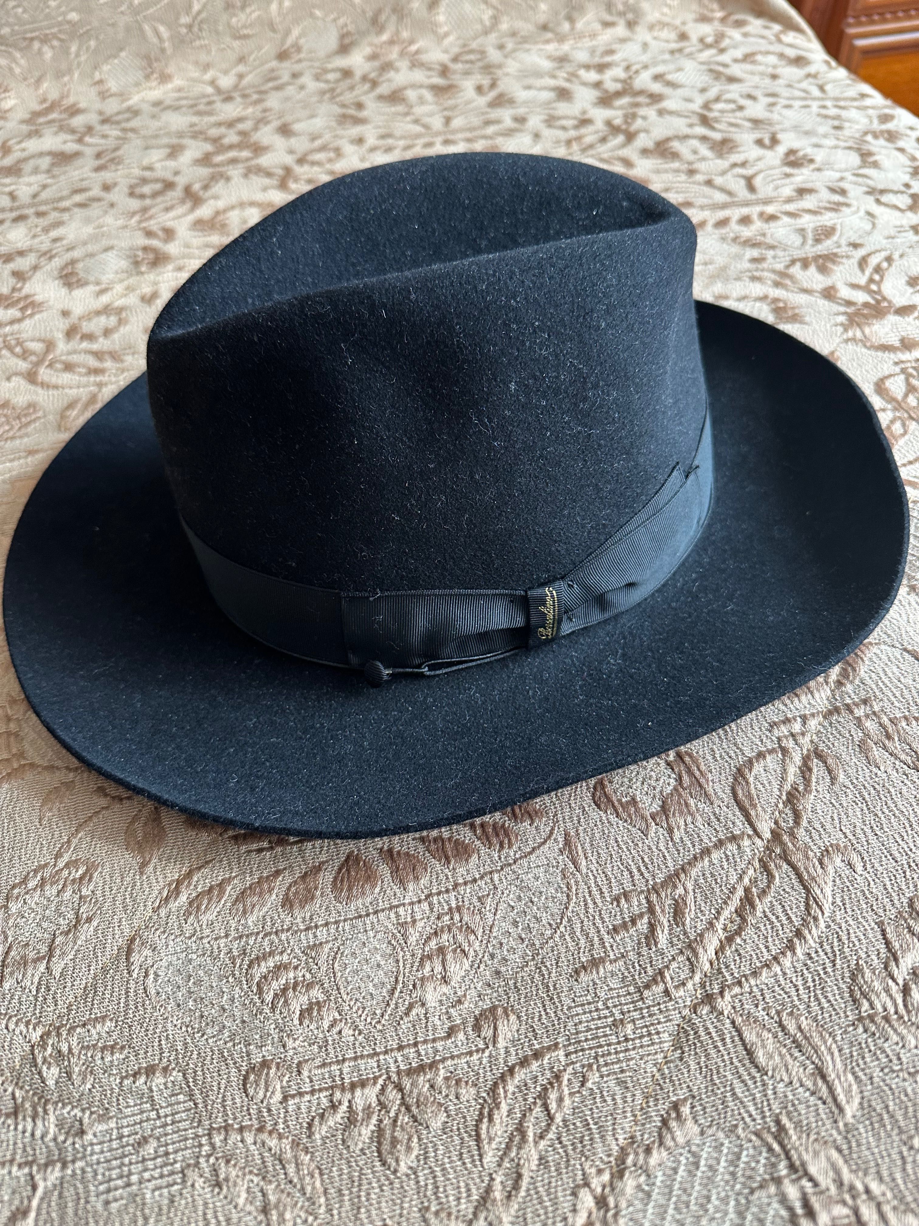 Шляпа Borsalino,мужская,с широкими полями,размер 58
